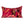 Decorative pillow with a vibrant, multicolored leaf pattern on a white background
