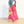 Tie Front Maxi Skirt - Pink Candy Stripe