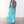 Tie Front Maxi Skirt - Aqua Candy Stripe