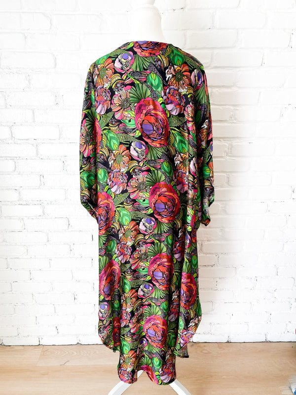 Gothic Floral Long Kimono