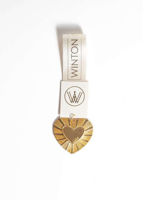 Love Heart Statement Charm