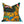 Colorful pillow with abstract design on a white background