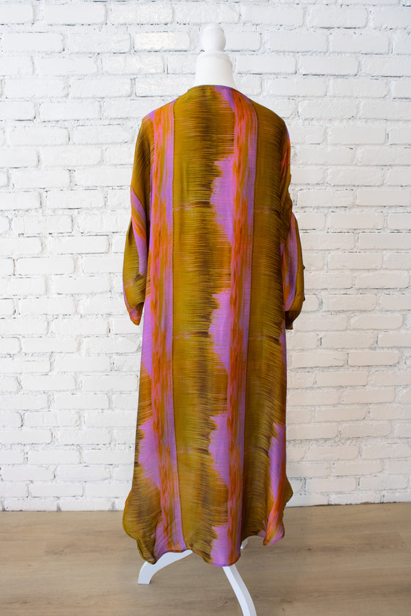 Wild Orchid Long Kimono