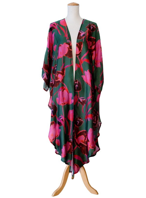 Tulip Trail Long Kimono