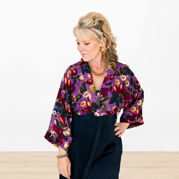 Fall Fraise Short Kimono