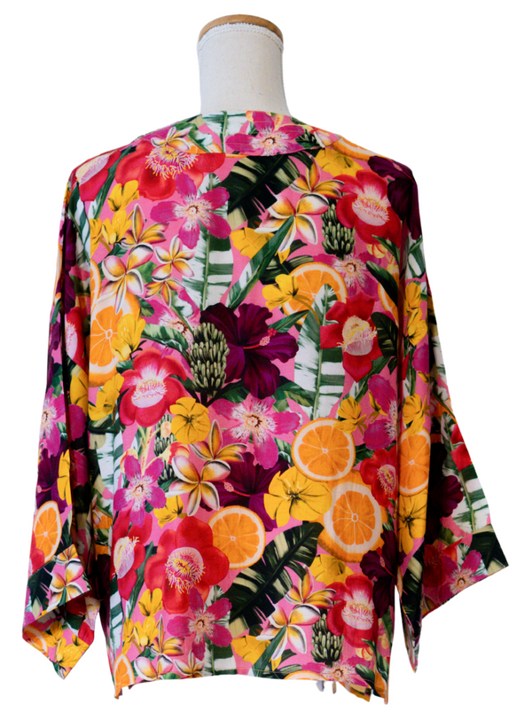 Juicy Fruit Short Kimono