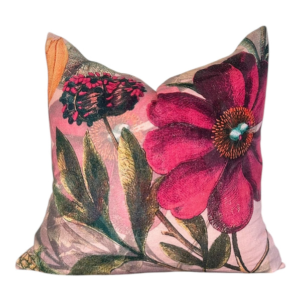 Kensington Floral Linen Euro Pillow