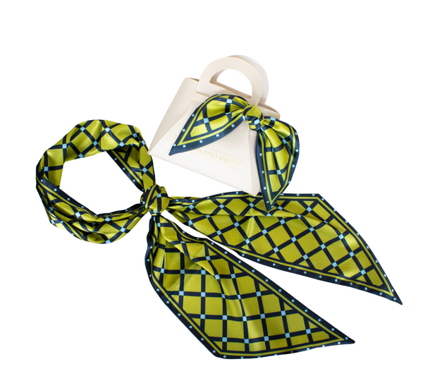 Lattice Grid Accessory Scarf