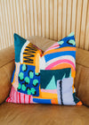 Over the Rainbow Linen Euro Pillow