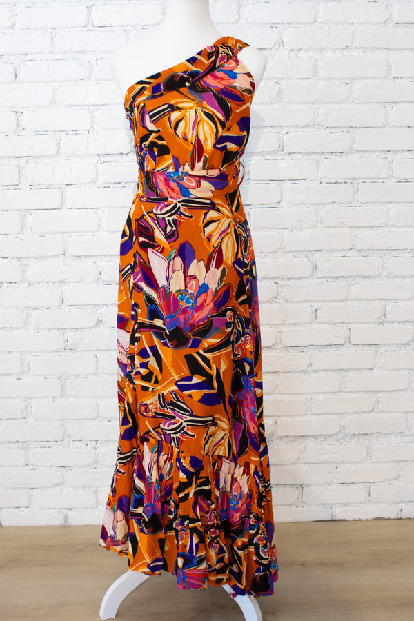 Painted Protea - Ochre 3-Way Wrap Skirt