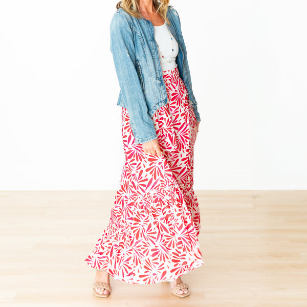 Petals 3-Way Wrap Skirt - Pink
