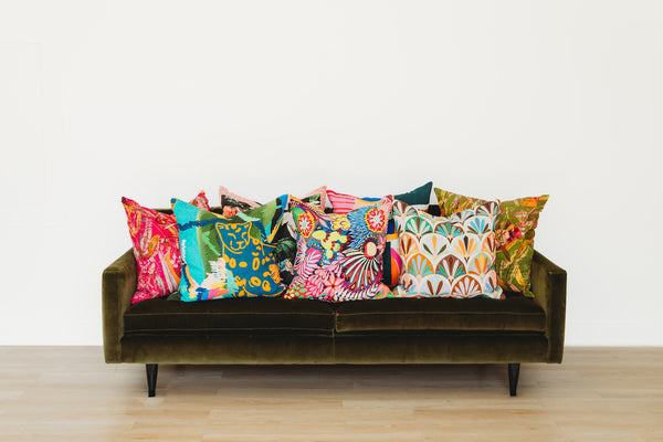 Jungle Party Linen Euro Pillow