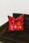 Featherington- Pink Silk Velvet Pillow