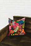 Fiesta Floral Silk Velvet Pillow