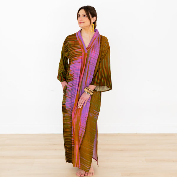 Wild Orchid Bell Sleeve V-Neck Dress