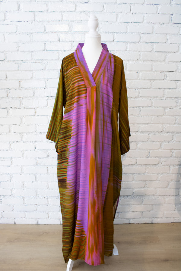 Wild Orchid Bell Sleeve V-Neck Dress