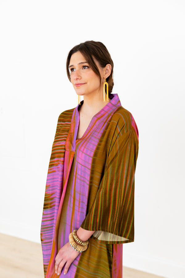 Wild Orchid Bell Sleeve V-Neck Dress