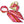 Gold handbag with a colorful scarf tied around it on a white background